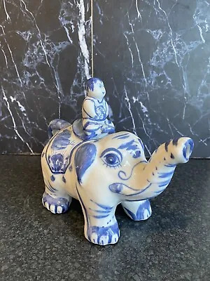Buy Chinese Porcelain Decorative Teapot Elephant With Rider • 10£