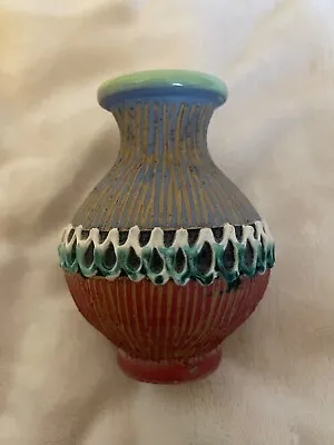 Buy Vintage Elbee Sgraffito Italian Pottery Petite Vase Beautiful • 8.54£