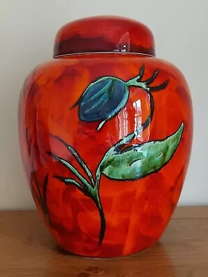 Buy Poole Pottery Large Ginger Jar - Himalayan Poppy - 30cm. • 250£