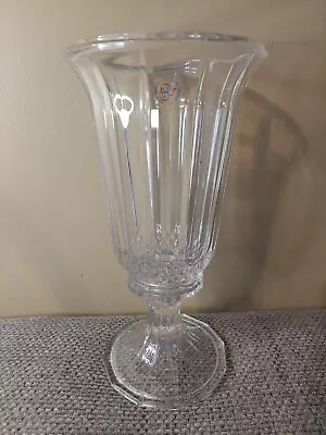 Buy Vintage St. George Fine Lead Crystal 2-piece Large 12 Hurricane Candleholder • 22.09£