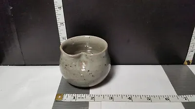 Buy Handmade Decorative Thumbprint Stoneware Cup Speckled Blueish Gray - Small • 5.75£