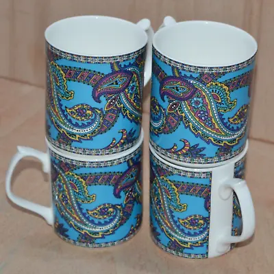 Buy 4 Paisley Mugs St Michael M&S Small Coffee Tea Marks And Spencer • 14.90£
