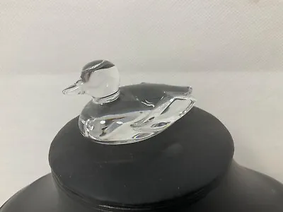 Buy Baccarat France Small Crystal Clear Cut Glass Duck Ornament Paperweight • 69£