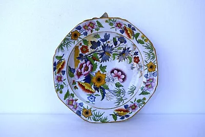 Buy Antique Britannicus Dresden China Hot Water Plate Porcelain Motif Multi Color   • 75.74£