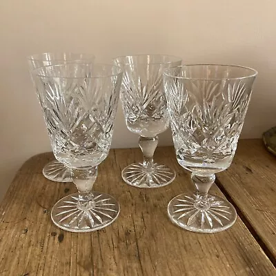 Buy Tutbury Crystal Vintage Wine Glasses X 4 • 20£