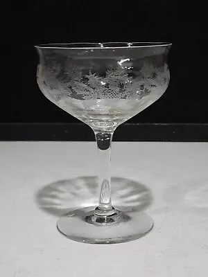 Buy 1- Antique Central Glass Works THISTLE 4 3/4  Tall Sherbet Champagne • 17.28£