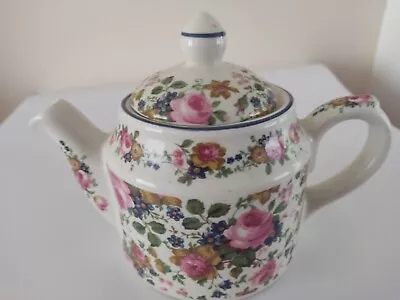 Buy Vintage Sadler Teapot  England Olde Chintz Pink Roses 400ml • 16.96£