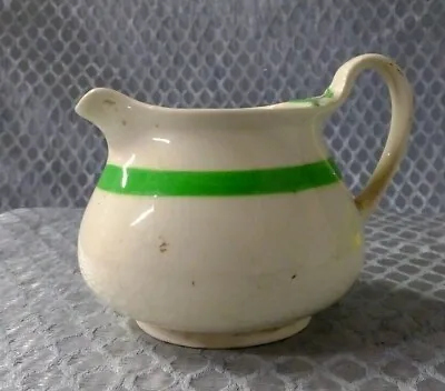 Buy Soho Pottery Corridge England Milk Jug Creamer Queens Green Solian Ware Vintage • 5£