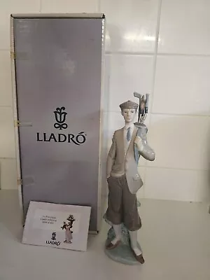 Buy Lladro Figurine Waiting To Tee Off 05301 Golfer Figurine 11.75inch Tall Boxed • 75£
