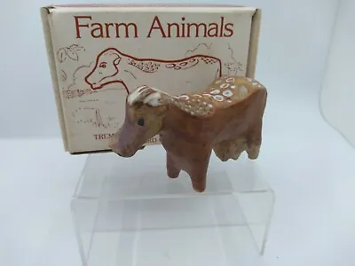 Buy Rare Original Boxed Tremar Pottery Studio Cow Figure 1 Of 6 To Collect In Series • 17.99£