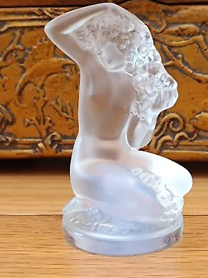 Buy Signed Lalique France Frosted Glass Study 'FLOREAL' Figurine Nude Female • 101.67£
