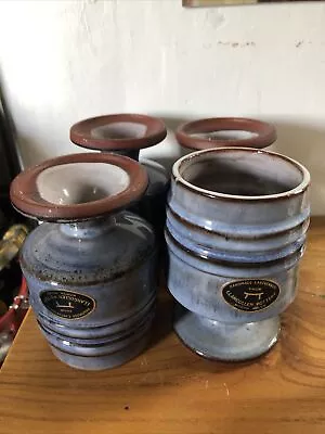 Buy Llangollen Pottery Wine Goblets X 4 • 50£