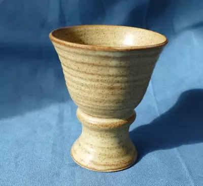 Buy Studio Pottery Medieval Style Goblet- 11cm Tall X 9cm Diameter At The Rim • 2.45£