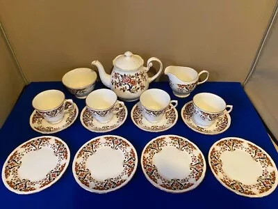 Buy Colclough Royale Tea Set Cup Saucer Tea Pot Sugar Bowl Jug And Side Plates • 40£
