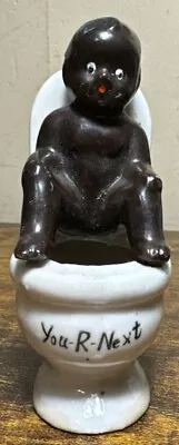 Buy Antique Porcelain Black Boy On Toilet Figurine~YOU-R-NEXT • 38.60£