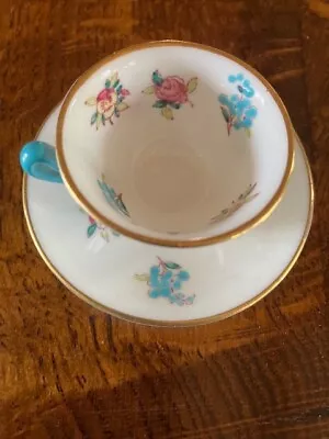 Buy Crown Floral Antique Miniature Teacup And Saucer Bone China Staffordshire Dolls • 20£