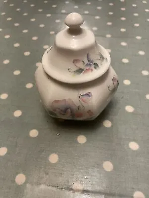 Buy Aynsley Fine Bone China Little Sweetheart Vase Urn Lidded Jar Vintage Chintz • 7£