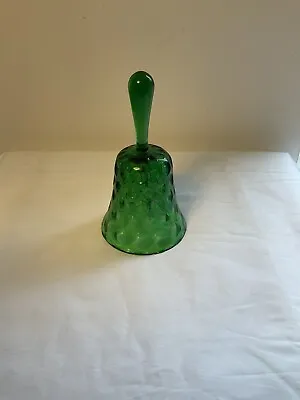 Buy Vintage Emerald Green Glass Bell Ringing Home Decor Collection  • 7.99£