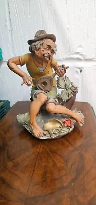 Buy Rare G Pezzato Capodimonte Figurine Of A Man Playing The Mandolin • 1£