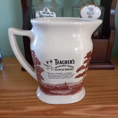 Buy Vintage  Teacher’s Highland Cream Scotch Whisky Water Jug Seaton Pottery • 8.25£