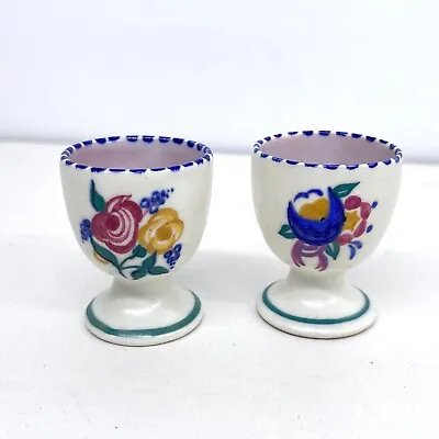 Buy Vintage Poole Pottery Egg Cups, Retro Design, Collectible Kitchenware Set • 22.99£