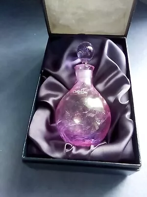 Buy Caithness Pink Swirl Coloured Glass Perfume Bottle Vintage/unused • 20£