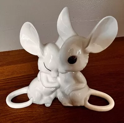 Buy Fine White Bone China Figurine Of 2 Mice - Pets - Animals - Cute • 20£