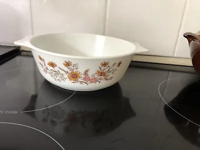 Buy Vintage Pyrex England Country Autumn Casserole Dish 20cm In Diameter • 12£