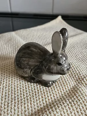 Buy Quail Pottery Rabbit Figure Grey White • 12.95£