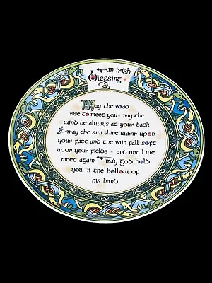 Buy An Irish Blessing Mini Wall Plate Plaque Irish Weave Clara Bone China 4 Inch • 24.90£