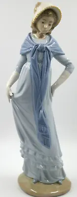 Buy Tall Nao By Lladro Porcelain Girl In Bonnet & Shawl Genteel Lady Figurine 10289 • 34.95£