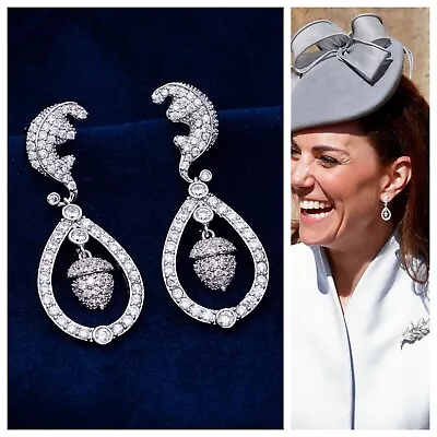Buy Acorn Bridal Earrings, Kate Middleton, The Duchess Of Cambridge Royal Wedding • 27.99£