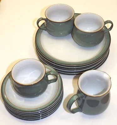 Buy Denby Coloroll Stoneware - Regency Green Tableware: Plates, Cups, Saucers, Jug • 8.50£