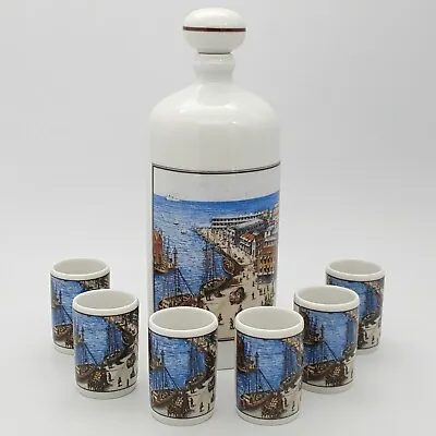 Buy Vintage Altenkunstadt Bavarian Porcelain Liqueur Service Barbados Decanter Set • 19.95£