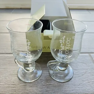 Buy Galway Irish Crystal Coffee Cocktail 2 Glasses/Mugs W/ Authentic Recipe & Box • 46.49£