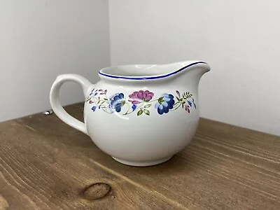 Buy Small Ceramic BHS Priory Tableware White & Blue Floral Milk / Pouring Jug • 6.99£