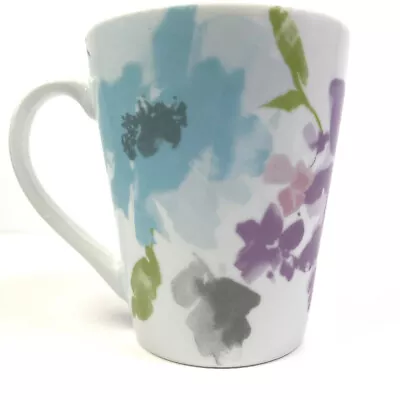 Buy Tesco Porcelain Mug Floral Watercolour Art Wild Poppies Pastel Pink Purple Blue • 4.99£