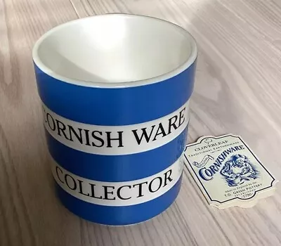 Buy T.G. Green Cornishware Collector Mug With Original Tag Blue And White Cloverleaf • 29.99£