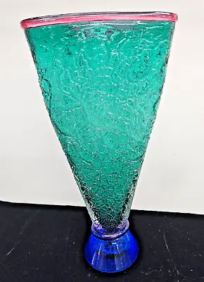 Buy Gorgeous!! Young & Constantin Studio Art Glass Vase 15 1/4  • 80.32£