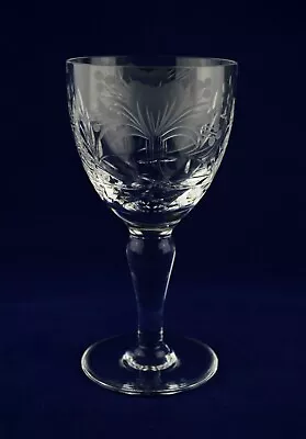 Buy Royal Brierley Crystal  HONEYSUCKLE  Wine Glass - 15cms (5-7/8 ) Tall - 1st • 29.50£