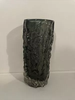 Buy Whitefriars Pewter Bark Vase Glass Geoffrey Baxter 19cm MEDIUM Size 9690 1960s • 119.95£