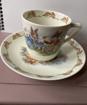 Buy Vintage Royal Doulton Bunnykins Cup & Saucer~ Timeless Classic • 7.99£