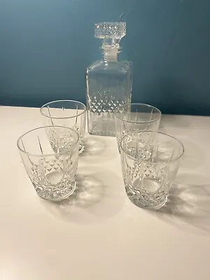 Buy Cut-Glass Whisky Decanter And Tumbler Set • 25£