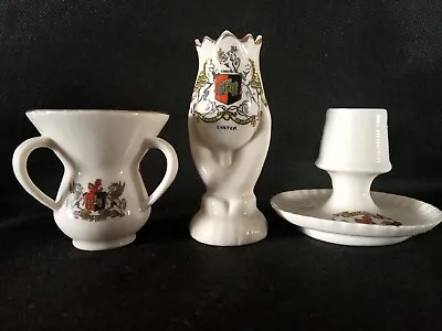 Buy Goss/Crested China All With EXETER Crests Inc Leicester Tyg Triple Crested. • 5.50£
