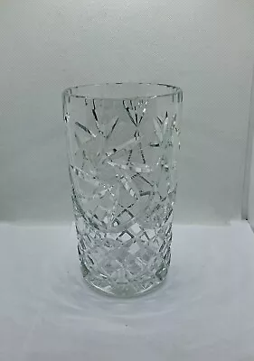 Buy Vintage Bohemian Crystal Glass Vase Pin Wheel Star Czechia 18 Cm H Mid-Century • 17£