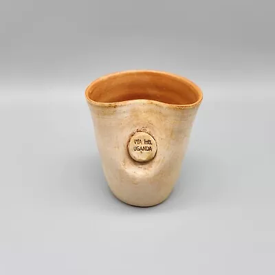 Buy Uganda Pottery Vase Ugandan Signed By Unknown Maker 4  African MCM Unique HTF   • 23.71£