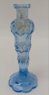Buy Blue Coloured Glass Candlestick Decorative Collectable Home Décor 15.5cm • 4.99£