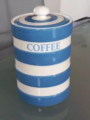 Buy Vintage Leonardo Home Blue & White  Cornish Style 6  Kitchen Storage Jar COFFEE. • 14.99£