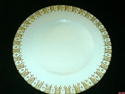 Buy ROYAL CROWN  DERBY Heraldic Gold + White 10 ½ In Dinner Plate X1 C1962 (3 Avail) • 19.99£