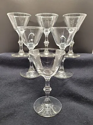 Buy 6 Liquor Cocktail Sherry Cordial Glasses MCM • 8.68£